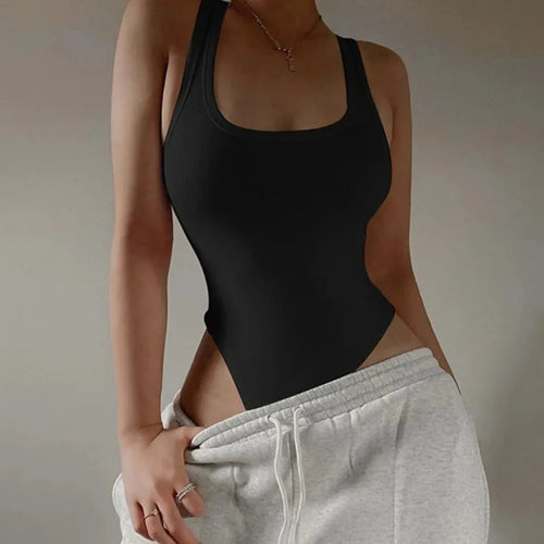 Chic Sleeveless Knit Bodysuit
