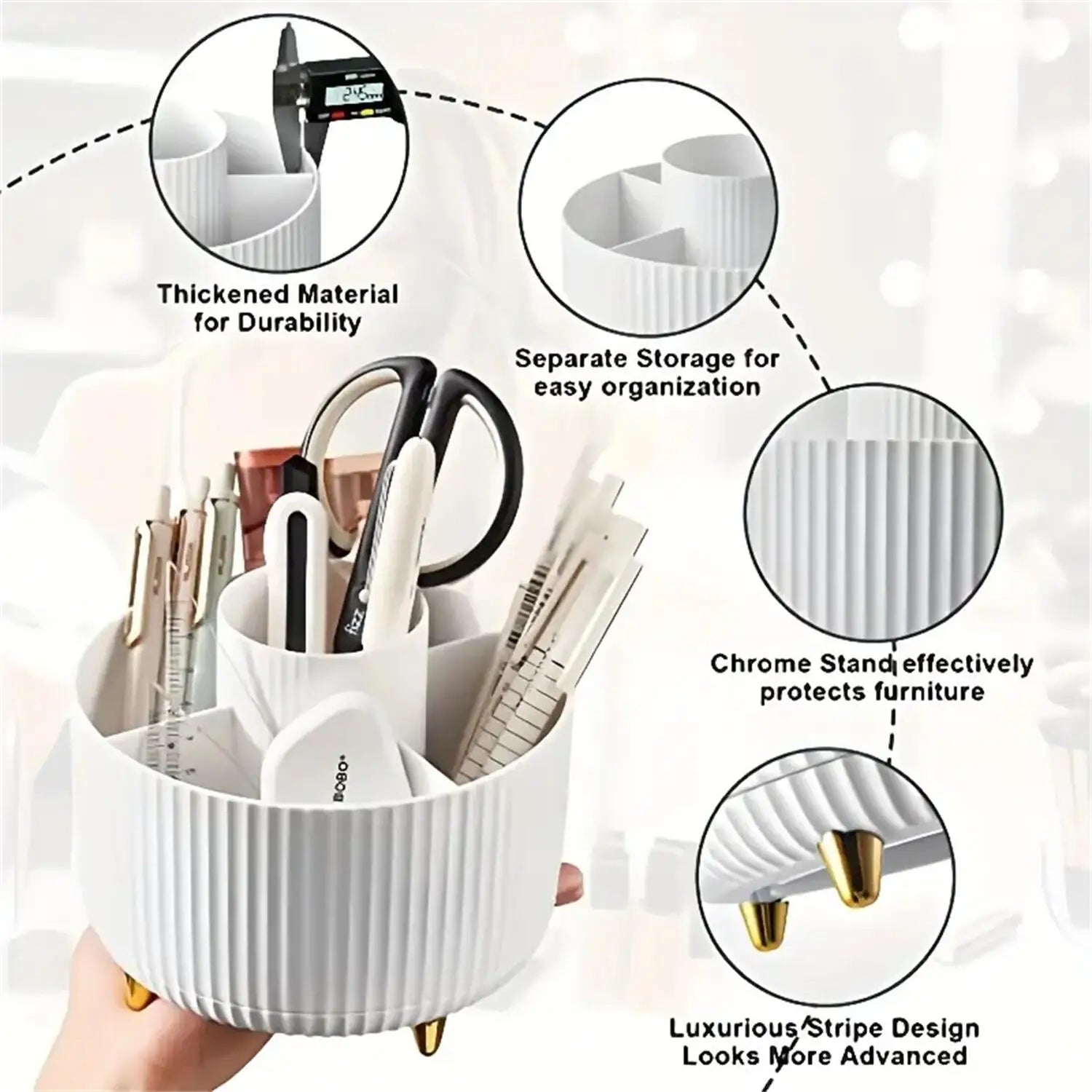 360° Swivel Makeup Organizer