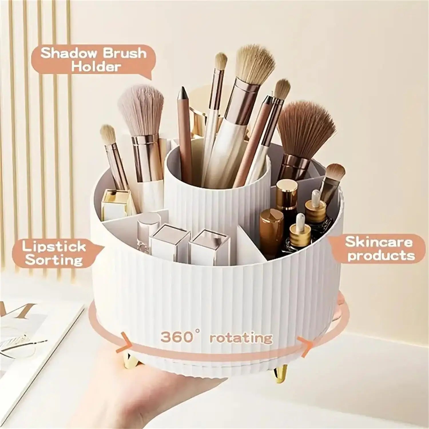 360° Swivel Makeup Organizer